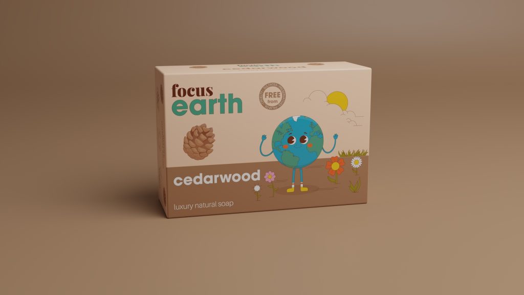 Cedarwood - Luxury Natural Soap Bar Bath Soap focus Earth Eco vegan