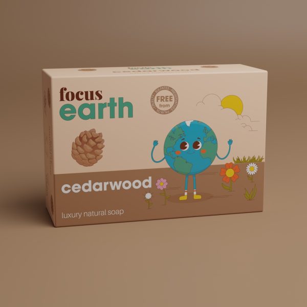 Cedarwood - Luxury Natural Soap Bar Bath Soap focus Earth Eco vegan