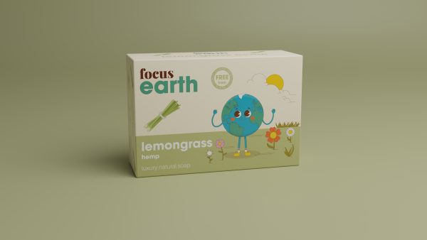 Lemongrass and Hemp - Luxury Natural Soap Bar Bath Soap focus Earth Eco vegan