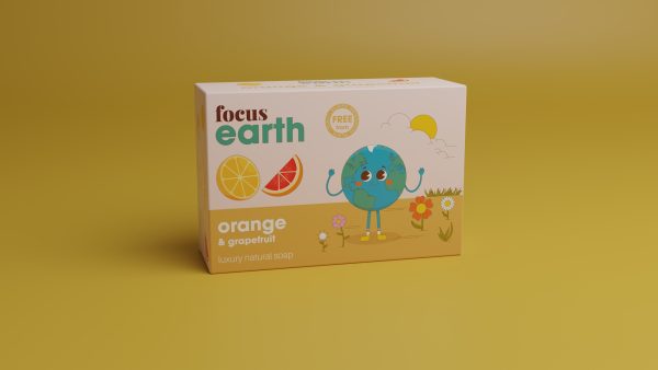 Orange and Grapefruit - Luxury Natural Soap Bar Bath Soap focus Earth Eco vegan