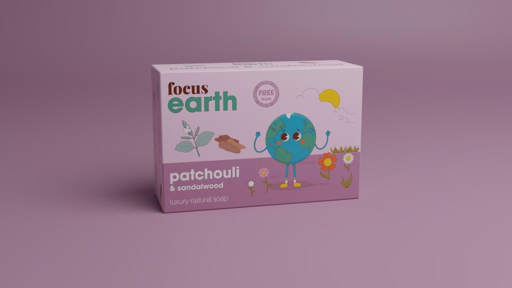 Patchouli and Sandalwood - Luxury Natural Soap Bar Bath Soap focus Earth Eco vegan