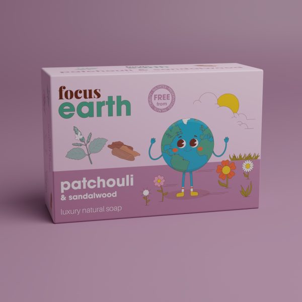 Patchouli and Sandalwood - Luxury Natural Soap Bar Bath Soap focus Earth Eco vegan