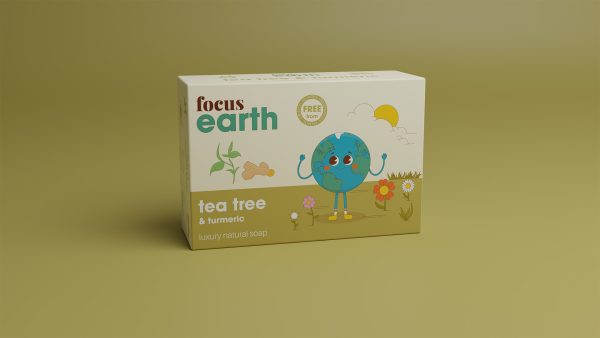 Tea Tree and Turmeric - Luxury Natural Soap Bar Bath Soap focus Earth Eco vegan v003